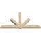 Ekena Millwork Kennewick Rough Sawn Timber Gable Bracket, Douglas Fir, 108"W x 58"H x 6"D x 6"F, 13/12 Pitch GBW108X58X0606KEN00RDF - alternate 5